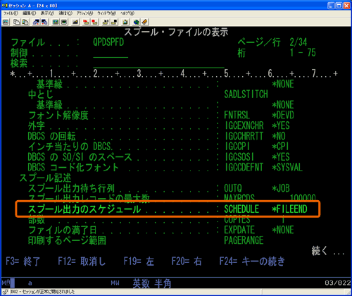 Xv[o͂̃XPW[ . . . . . . . . : SCHEDULE   *FILEEND